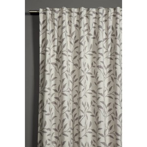 Blickdichter Bennetti Schal in Taupe mit Jacquard Rankenmuster, 140x245 cm.