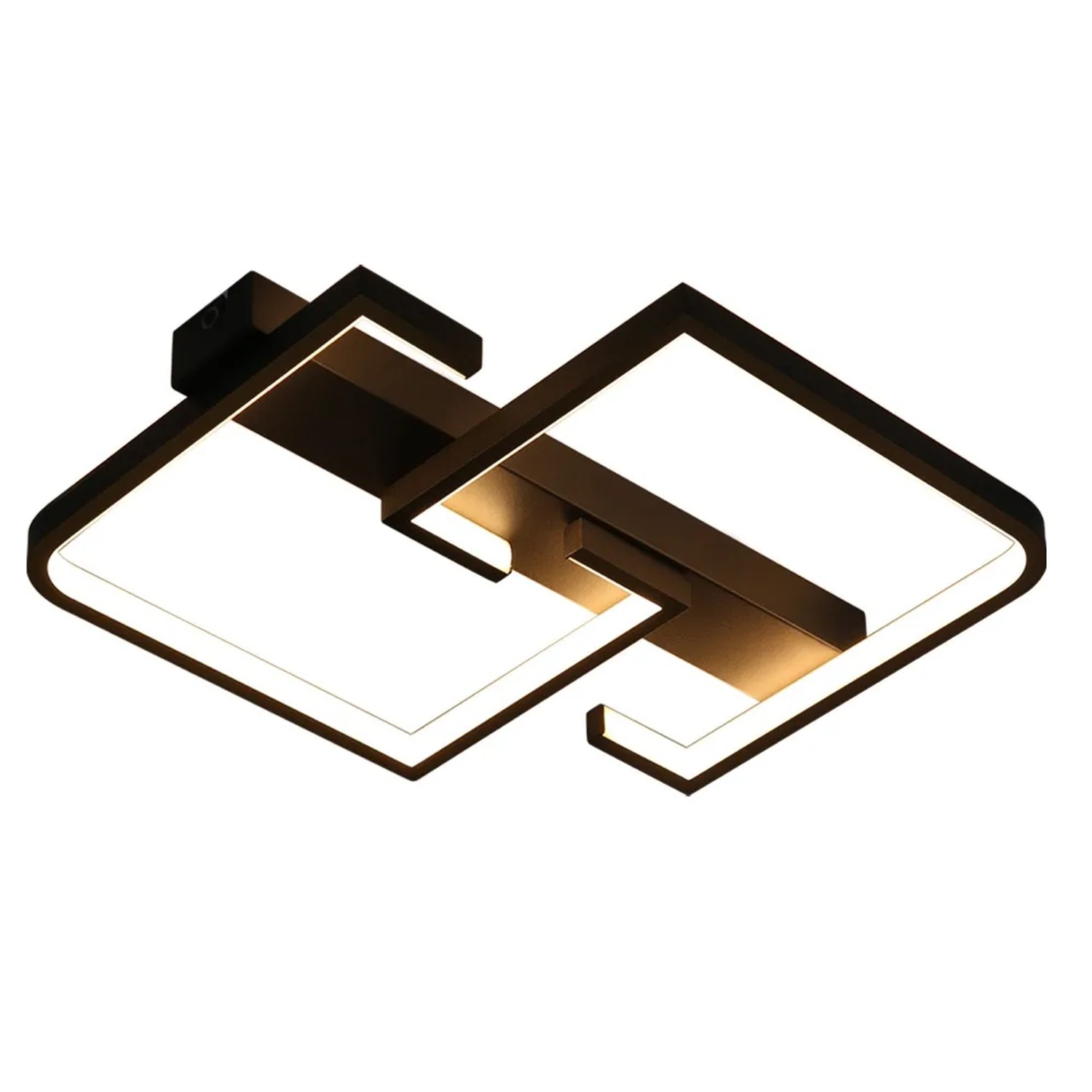 NETTLIFE LED Deckenleuchte aus Metall L30cmSchwarz-1