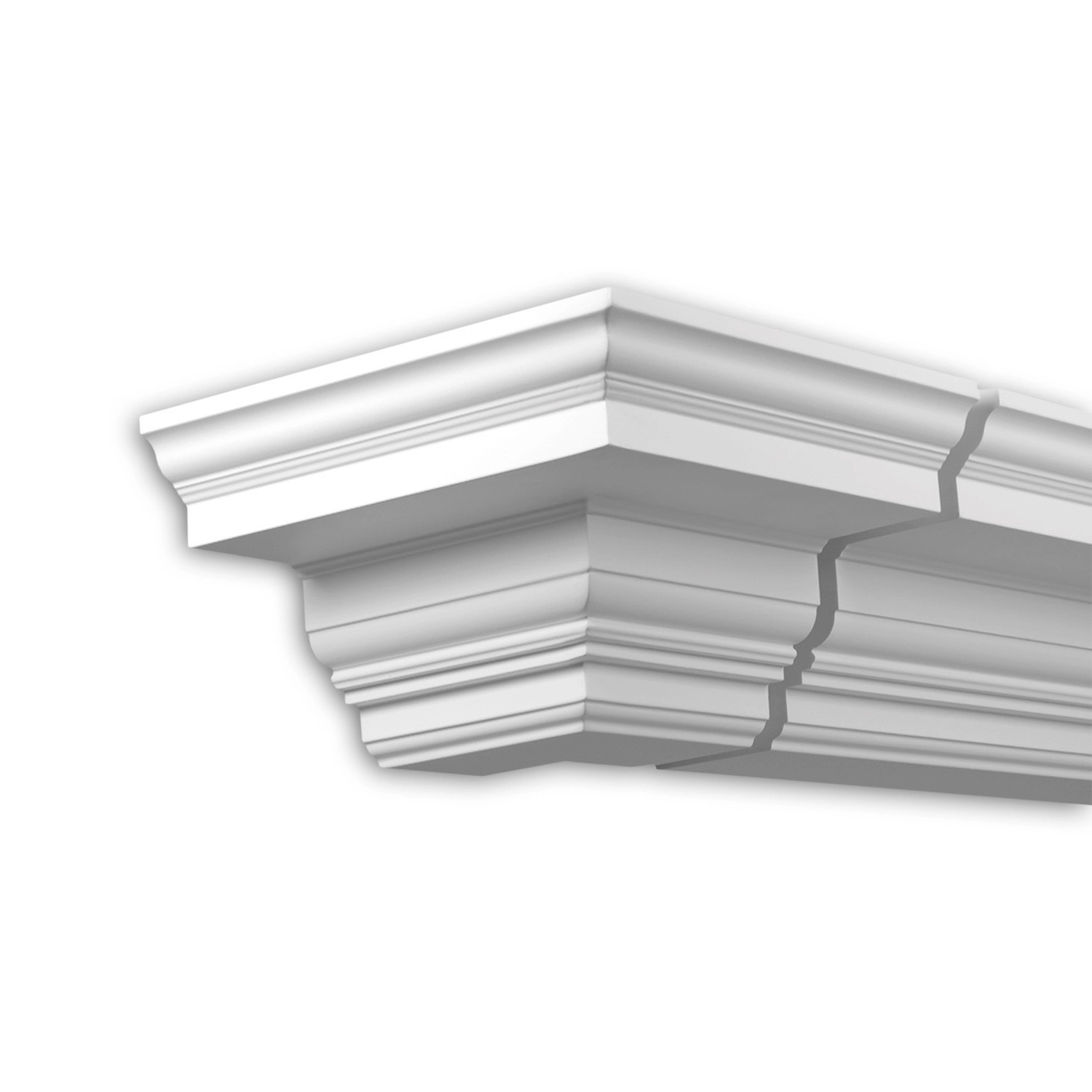 PROFHOME 431311 AußenwinkelAußenstuck Eckelement Fassaden Element 40,6 cm x 40,6 cm x 20,2 cm Weiß