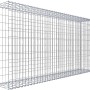 Gabiona Anbaukorb, 100x200x30cm, Maschenweite 5x10cm, Drahtgitter galvanbeschichtet.