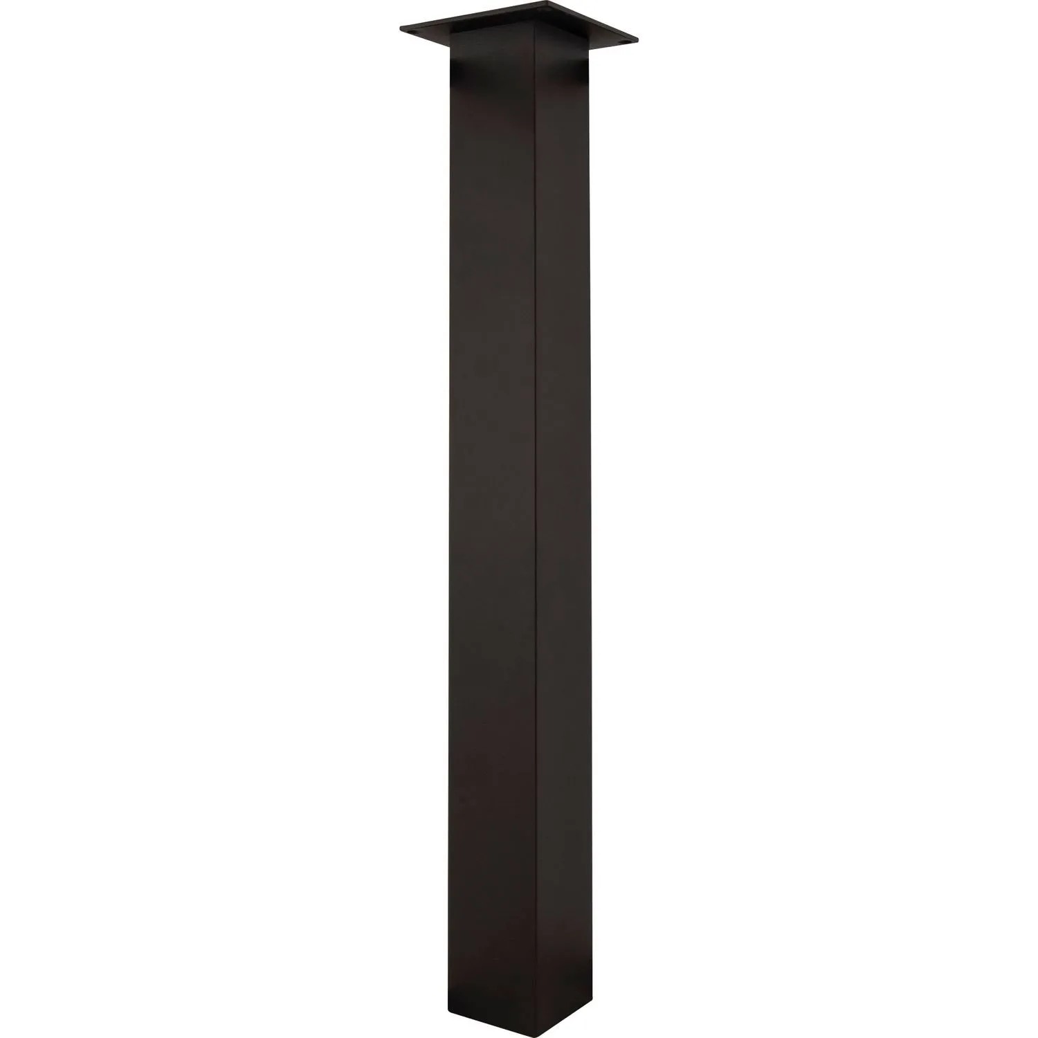 Simausrom Tischbein aus Metall 70x70x720 mm Tischfuß Aluminium Schwarz