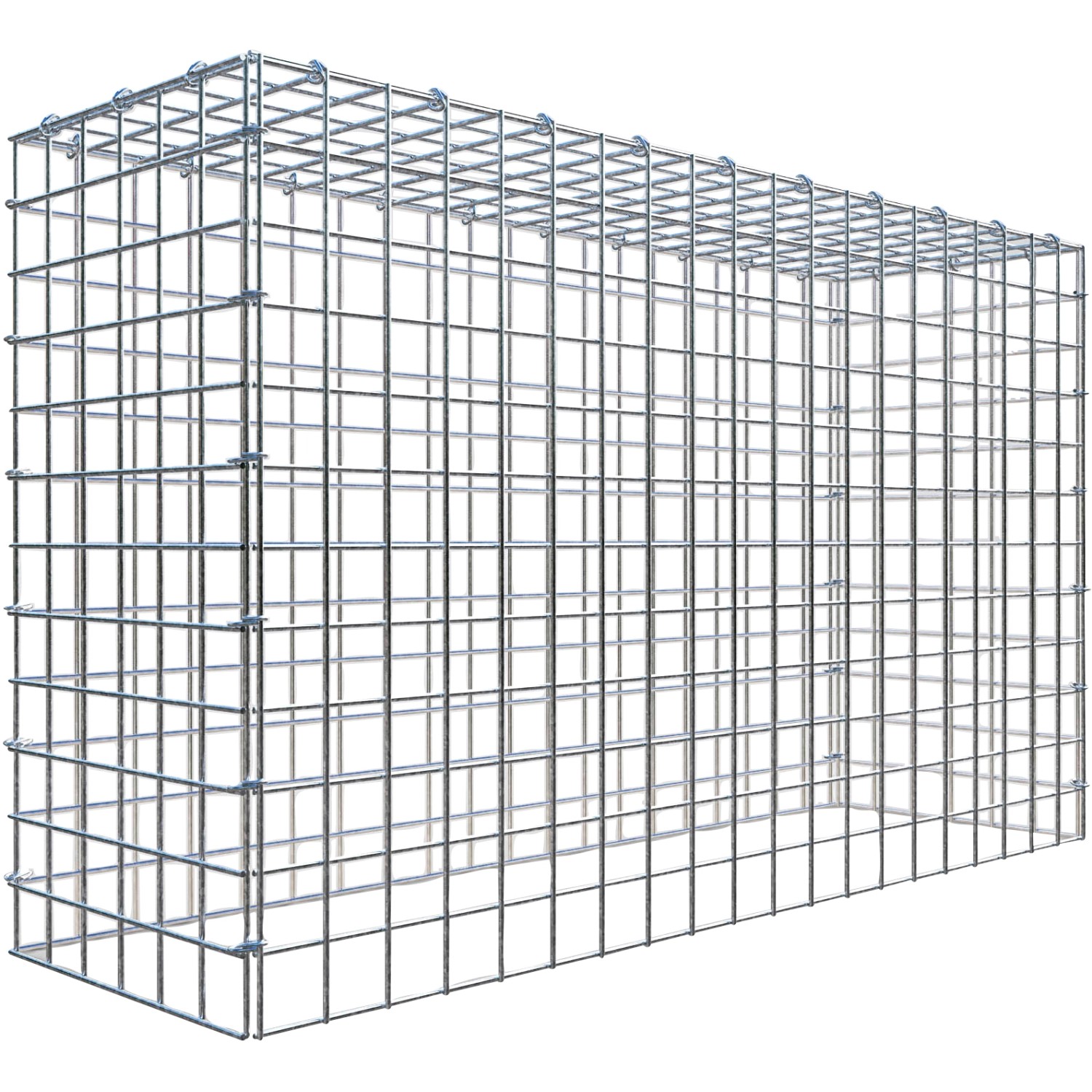 Thumbnail - Gabiona C-Ring-Gabione-Anbaukorb Typ 3 60 x 100 x 30 cm Maschenw 5 x 5 cm