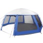 vidaXL Poolzelt mit Abnehmbarem Überzelt Netzwänden Azurblau 612x612cm 4100637_7