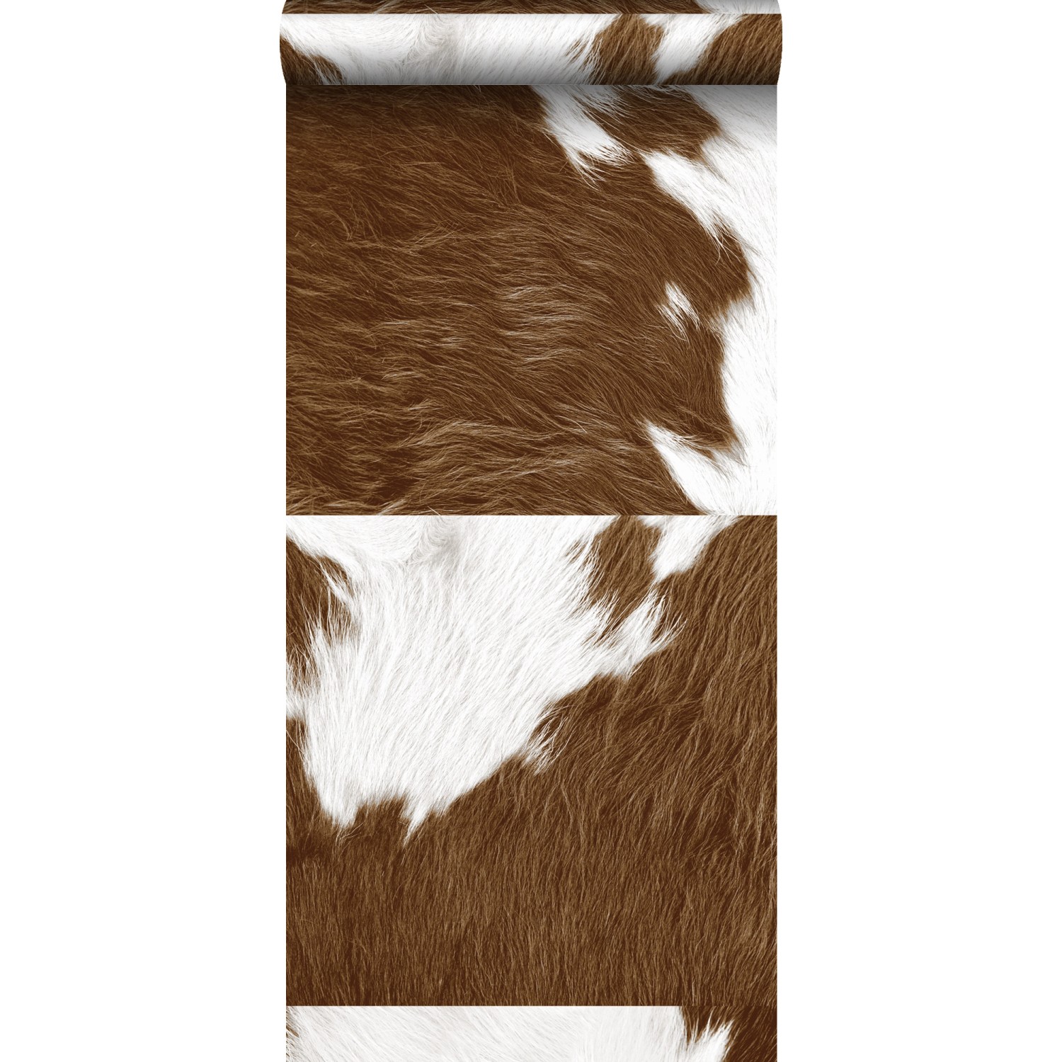 Origin Wallcoverings XXL-Vliestapete Kuhfell-Optik Braun und Weiß 50 x 900 günstig online kaufen