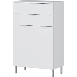 Weiße Germania Badkommode Mauresa mit 2 Schubladen und 2 Türen, 97x60 cm.