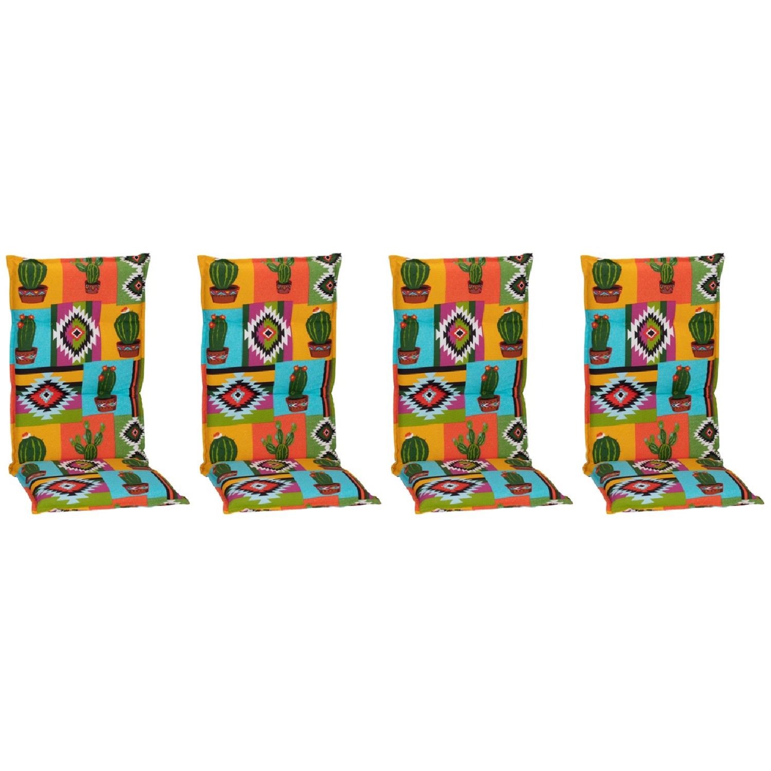 Beo Sitzauflage Hochlehner Tijuana 4er Set Bunt günstig online kaufen