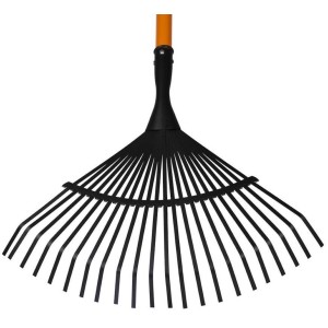 PROREGAL Gartenharke mit 22 Zinken und Glasfasergriff (1500mm).