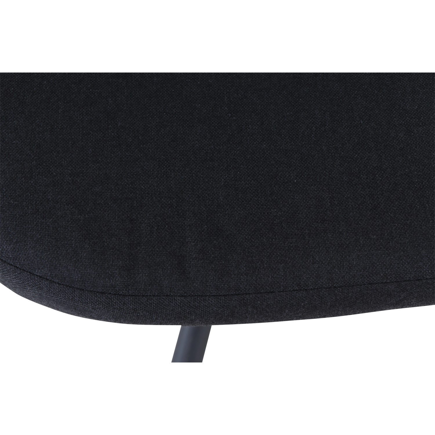 Detailaufnahme: Schwarzer Siena Garden Hängesessel Yobaya Cool Black, Stoff und Gestell.