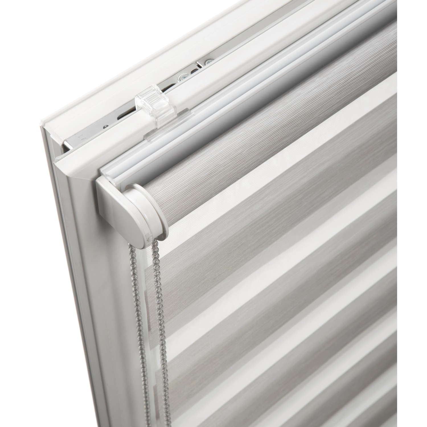 Schöner Wohnen Doppelrollo Tilda, hellbeige, 45x150cm, mit Strukturstoff für variable Lichtdosierung.