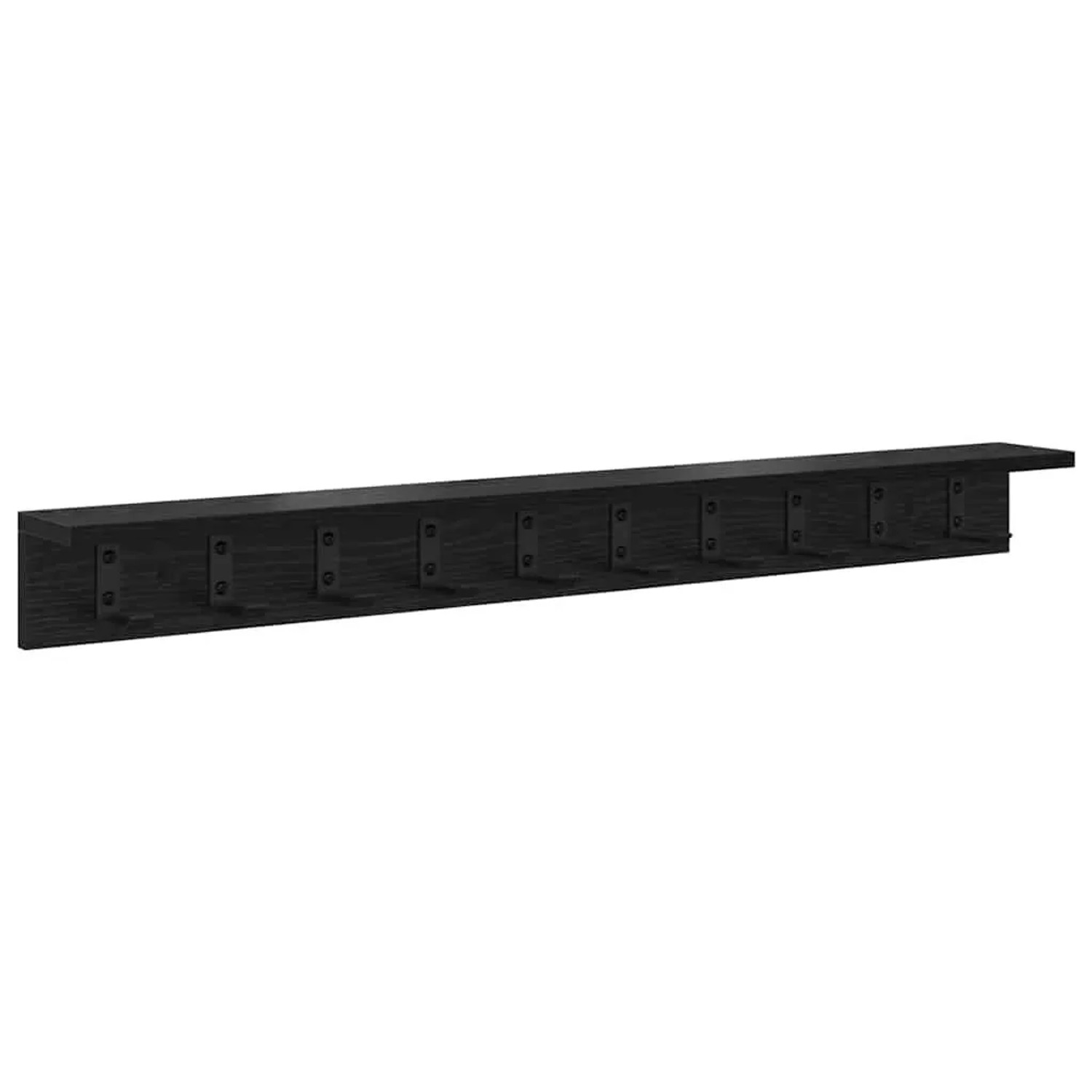 vidaXL Wandmontierter nachttisch Wandmontiert Schwarz Eichen-Optik 874372