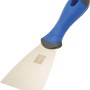 LUX Spachtel Comfort, 80 mm, mit blauem Griff. Maurer- und Fliesenlegerwerkzeug.