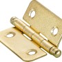 Hettich Zierscharnier, 40x35 mm, vermessingt, für Möbelbeschläge.