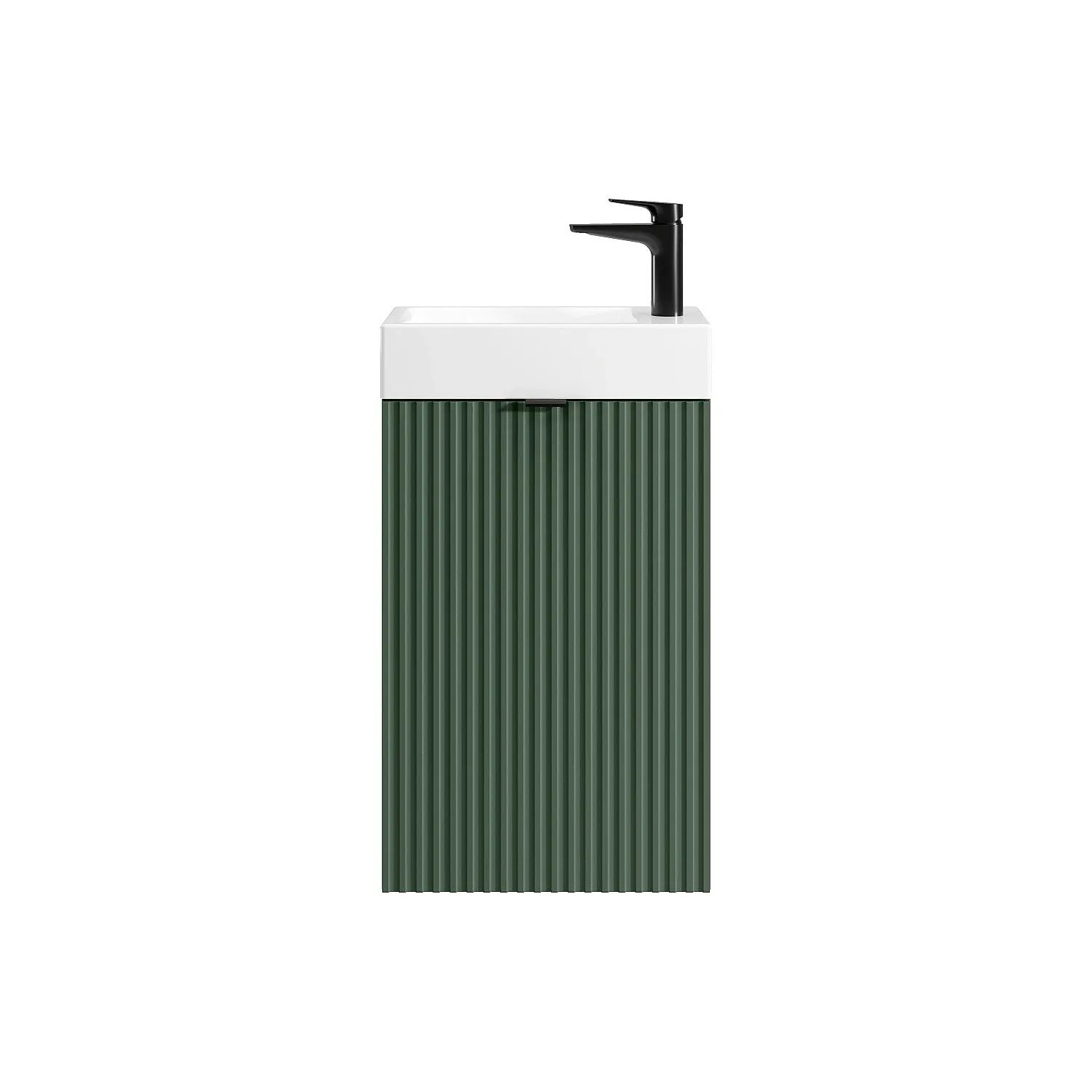 Vente-unique Möbel-Handwaschbecken Vahira Grün 40 cm