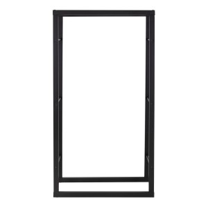 ML-Design Kaminholzregal, 80x150 cm, schwarz, Metall, für Innen und Außen.