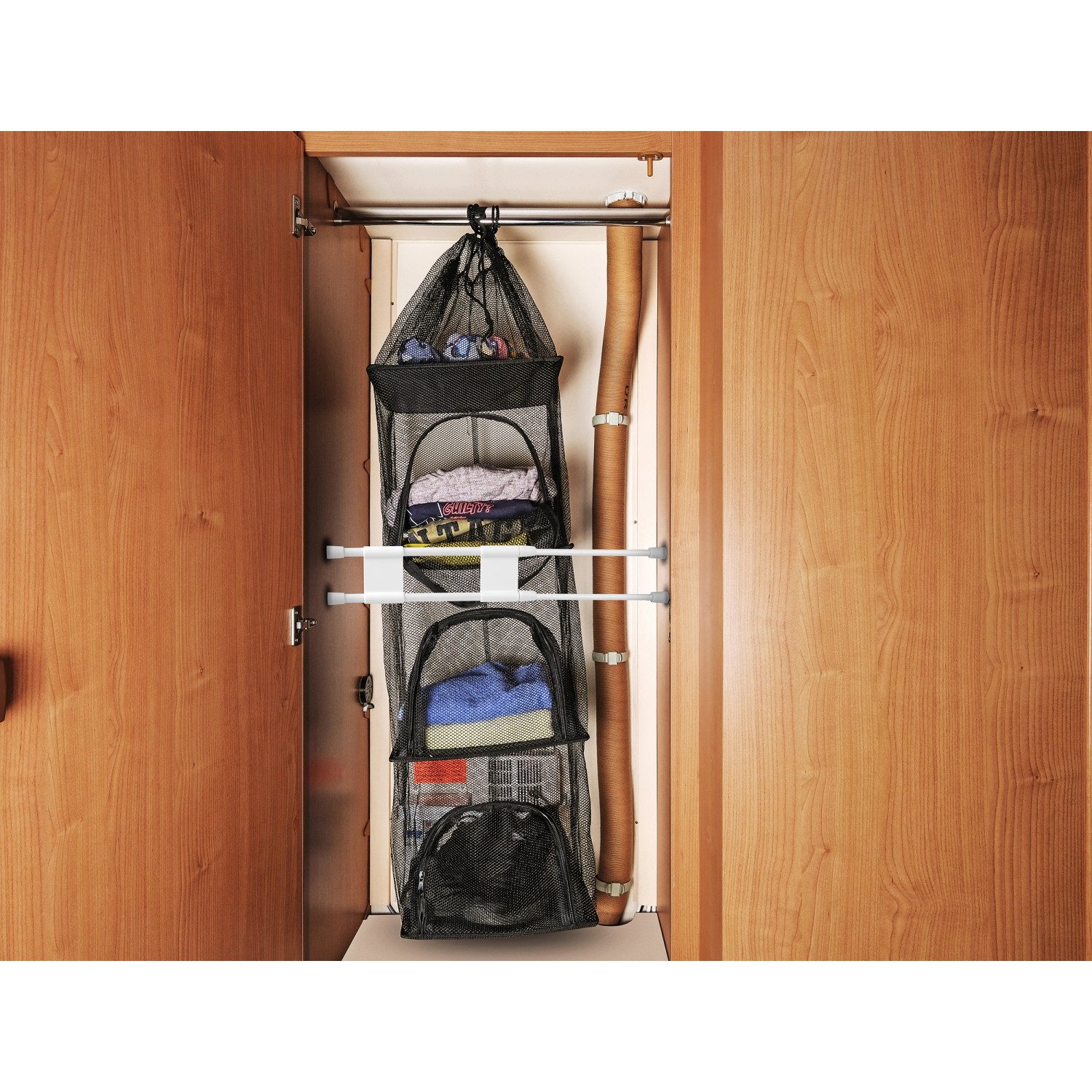 Calima Sicherungsstange, teleskopierbar, 41-71cm, zur Ladungssicherung im Autoanhänger oder Wohnwagen.