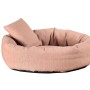 Rosa Kuschelinsel für Haustiere, Größe 2, aus recyceltem Material mit Kissen.