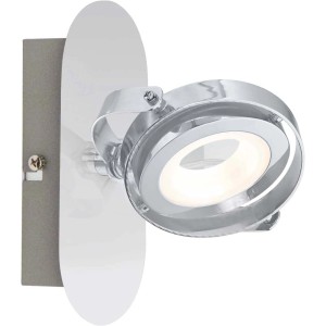 Moderner OBI LIGHTING LED Spot Montaro in Chrom-Optik mit schwenkbarem Spot.