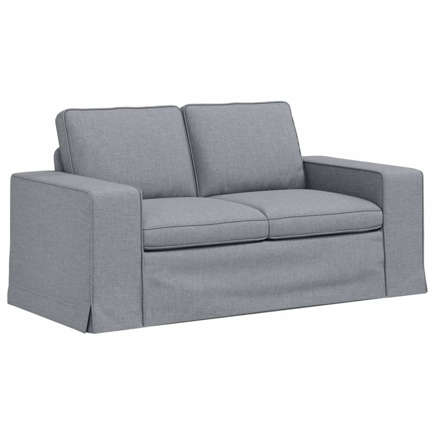 vidaXL Sofa Hellgrau 162 x 80 x 82 cm Stoff 42024383