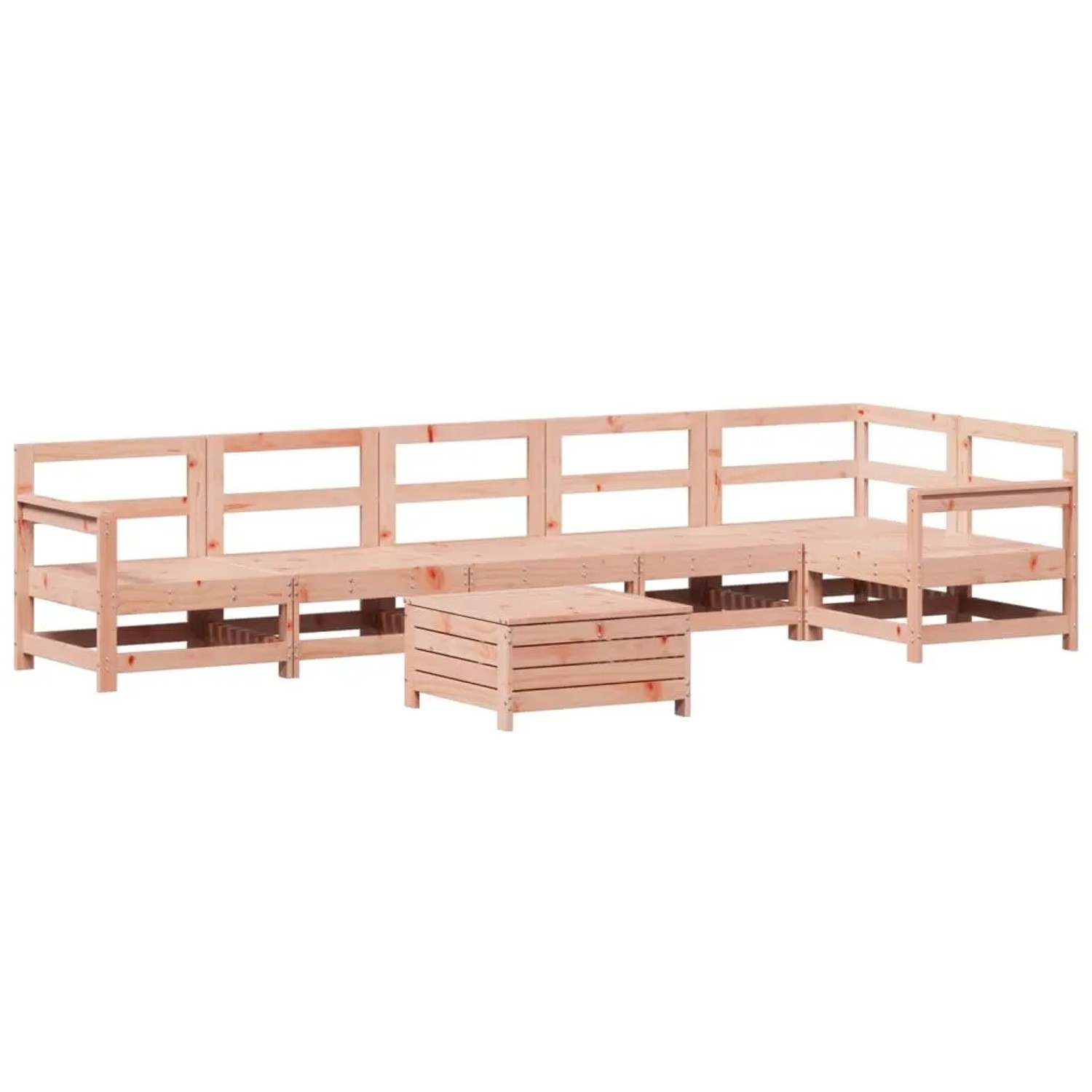 vidaXL 7-Tlg Garten-Sofagarnitur Massivholz Douglasie 3250906