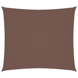 Braunes rechteckiges Sonnensegel aus Oxford-Gewebe. Ideal für Garten & Terrasse, bietet UV-Schutz. 2x2,5 m.