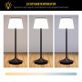 Näve LED Solar Tischleuchte Emmi, schwarz, mit verstellbarer Farbtemperatur (warmweiß, neutralweiß, kaltweiß).