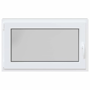 vidaXL Kellerfenster RISOR Anthrazit 100 x 70 cm PVC und Glas 42047336