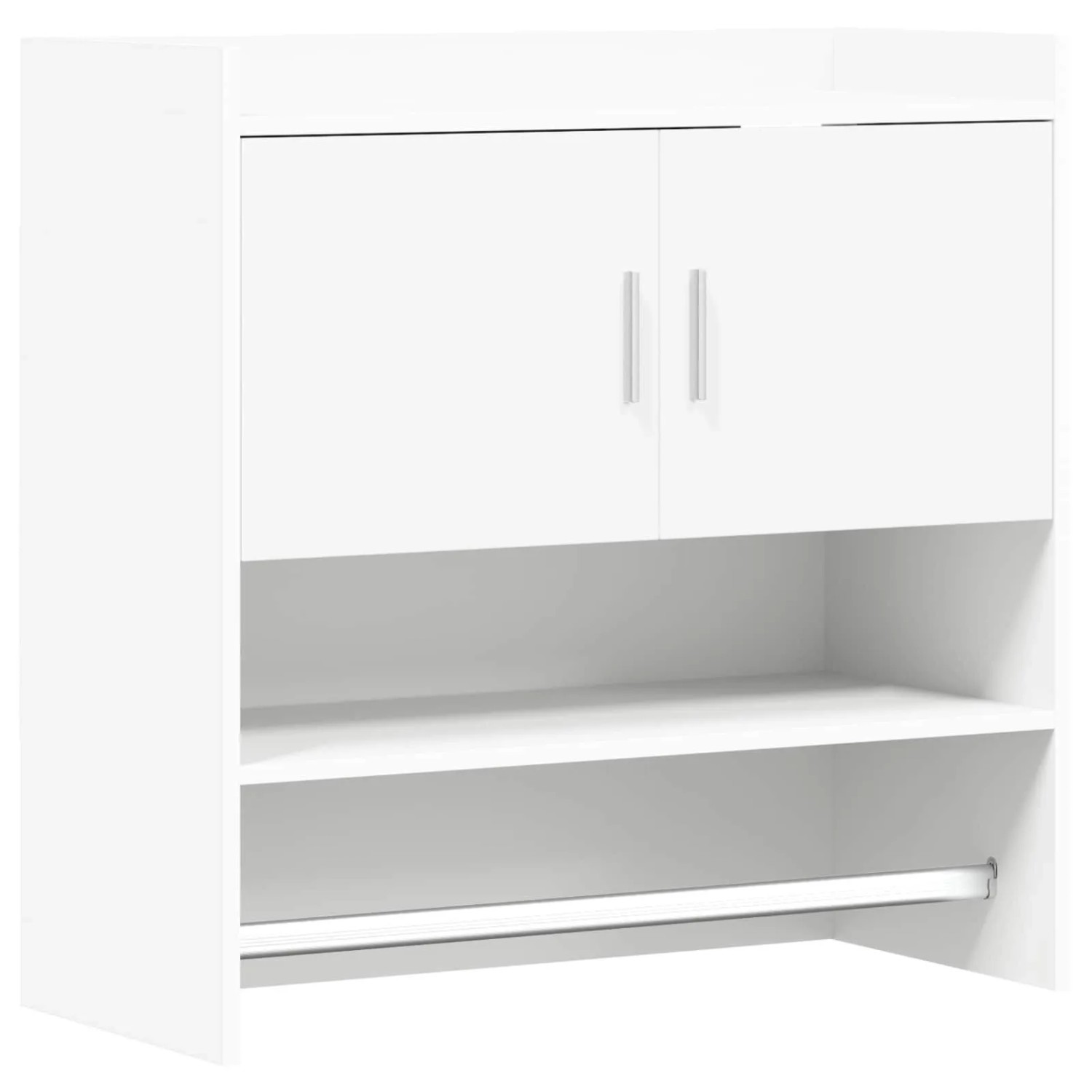 vidaXL Wandregal Wandhalterung Weiß 80 x 36 x 80 cm Holzwerkstoff 8011379