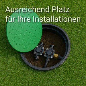 Kerry Electronics Ventilbox Bodeneinbaudose Rund Größe S