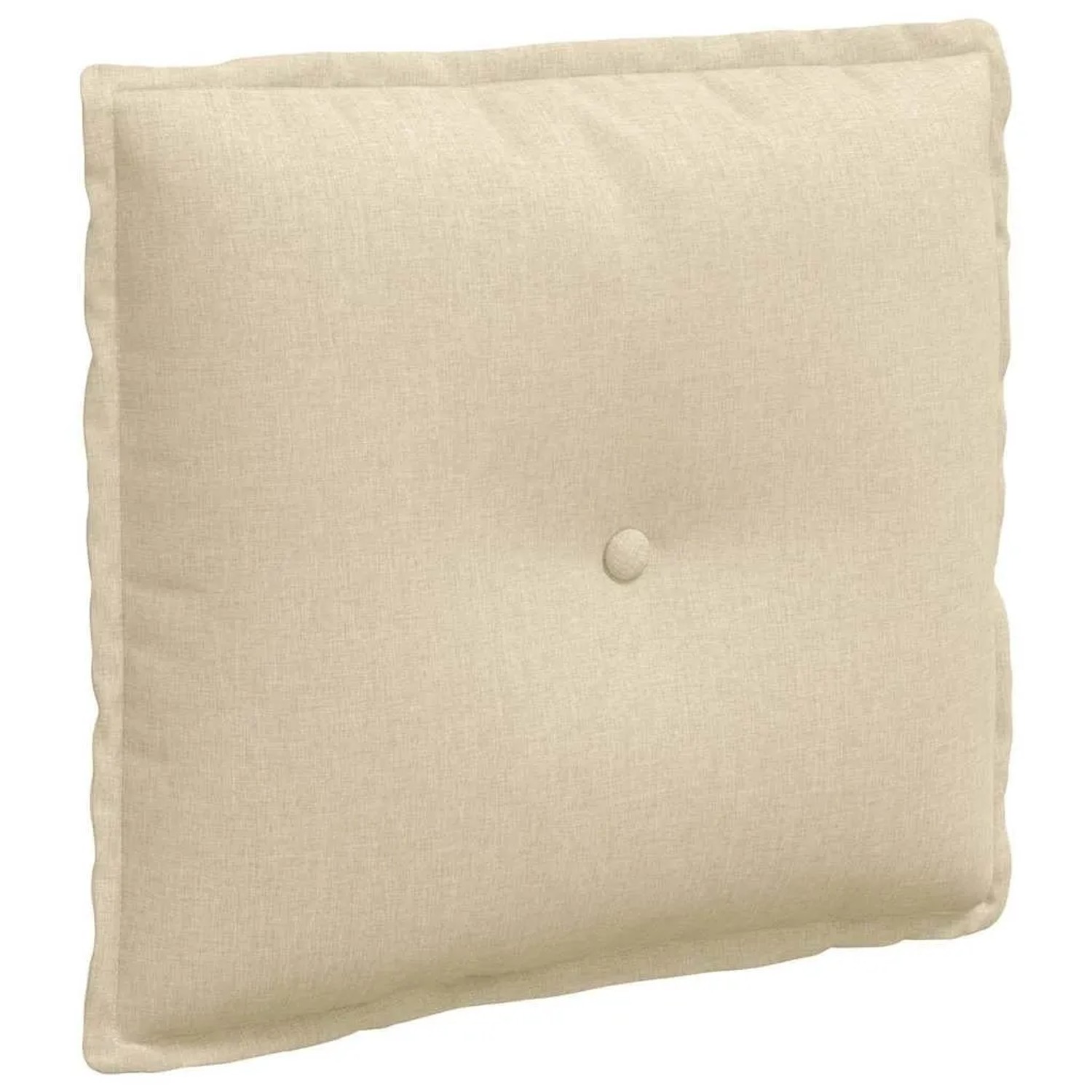 vidaXL Rückenkissen Creme 50 x 19 x 45 cm Stoff 42014622