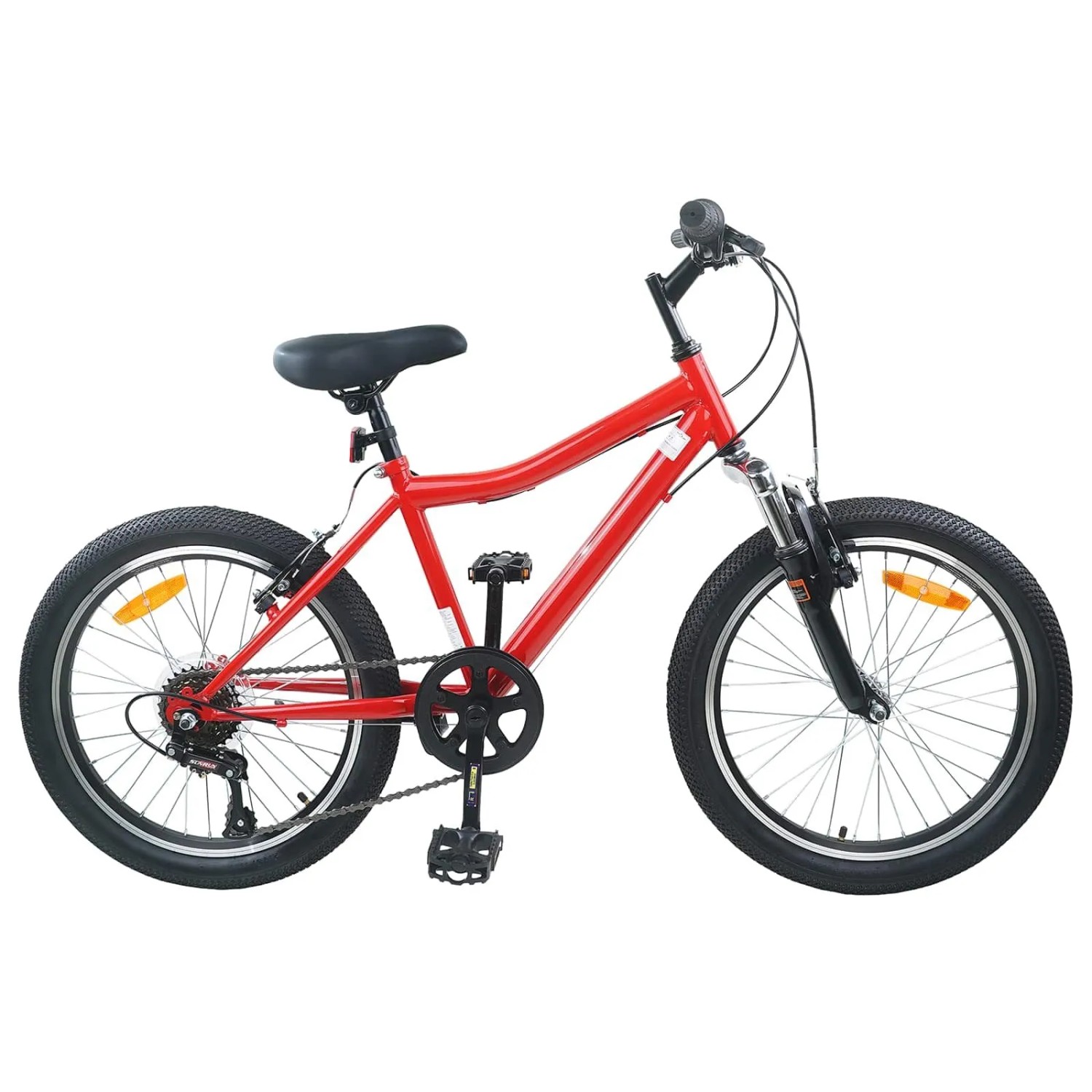 vidaXL Kinderfahrrad 24 Zoll 6-Speed für 8-12 Jahre Alt Rot 42009567