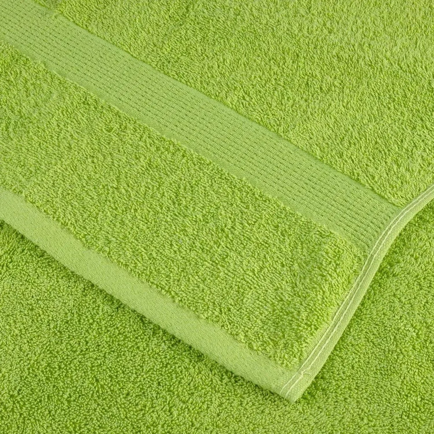 Apfelgrüne vidaXL Gästetücher, 4er Set, 30x50 cm, Baumwolle, flauschig weich.
