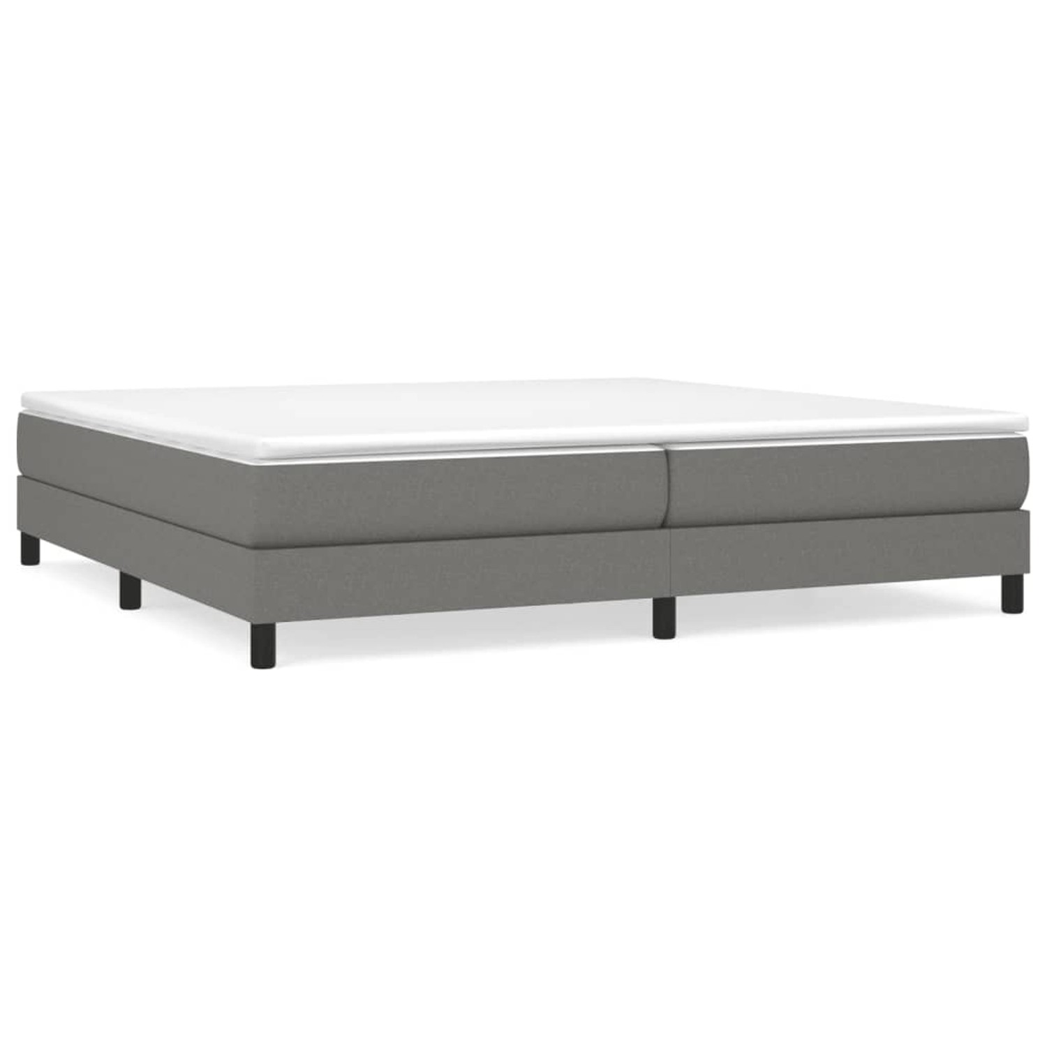 vidaXL Boxspringbett mit Matratze Dunkelgrau 200x200 cm Stoff1387065 günstig online kaufen