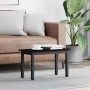 Schwarzer Couchtisch in Eichen-Optik (60x30x36 cm) aus Holzwerkstoff von vidaXL.