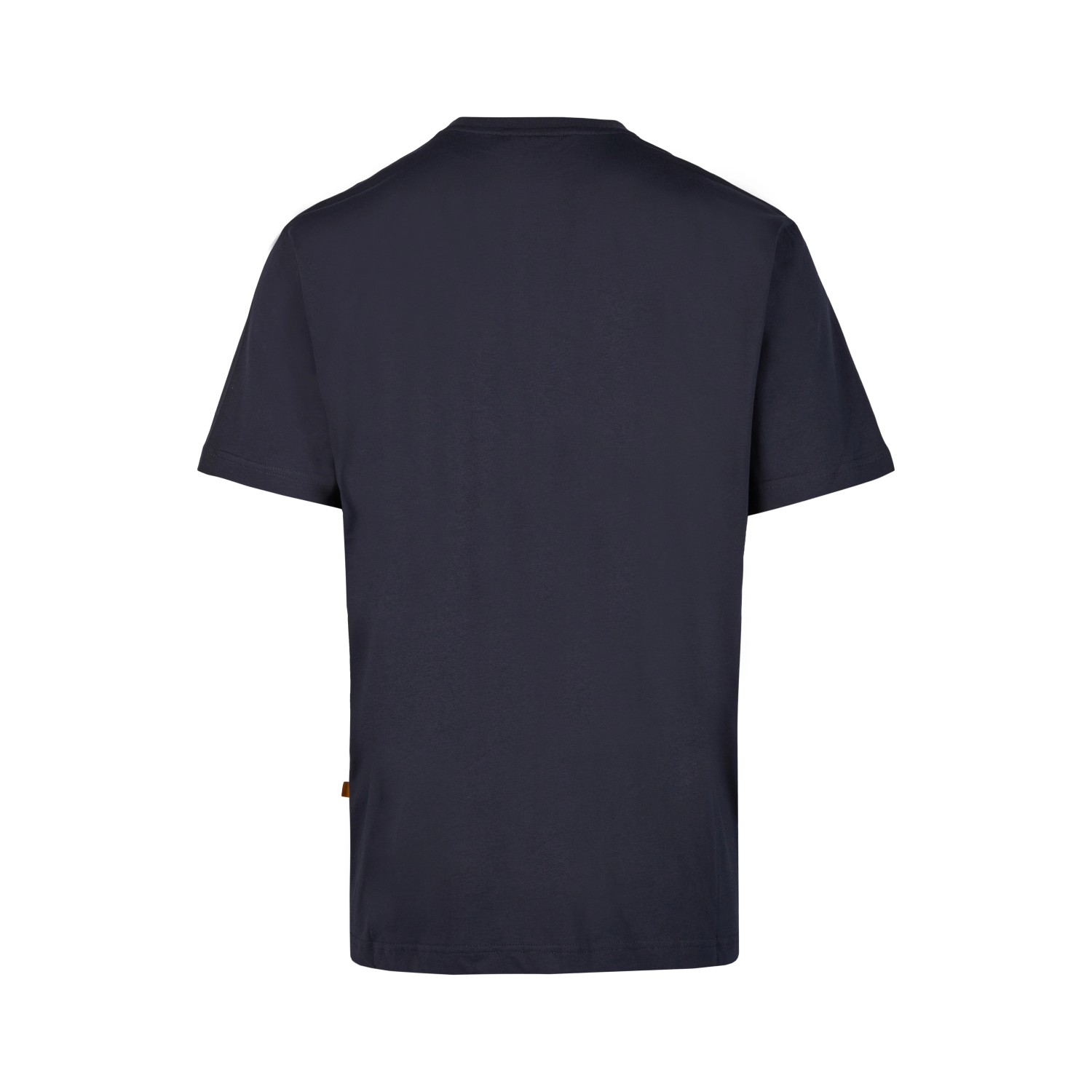 Marineblaues Hans Schäfer Workwear T-Shirt, Größe M, Rückansicht.