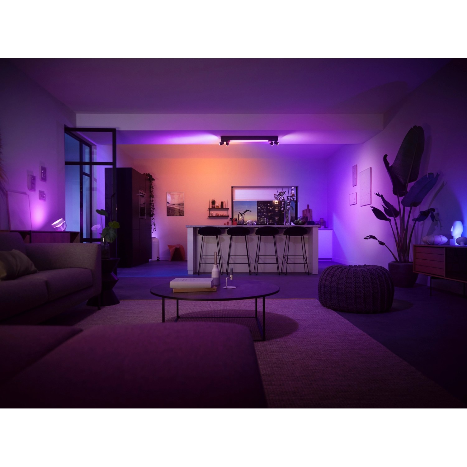 Philips Hue LED Deckenleuchte Centris 20 Spots White & Color Ambiance Schwarz