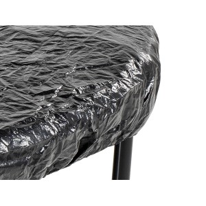 Schwarze EXIT Trampolin Abdeckplane D253cm zum Schutz vor Witterung und Schmutz.