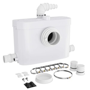 Wiltec Xpotool 3/1Kleinhebeanlage 450W Front Hebeanlage Häcksler Schmutzwasser Fäkalien
