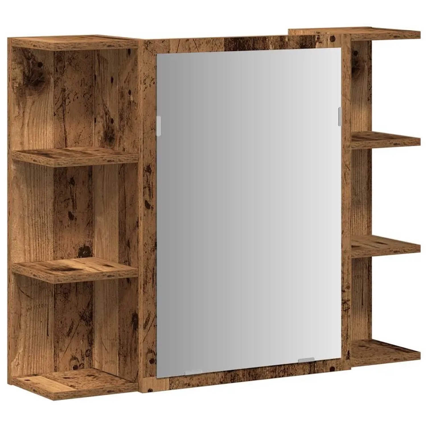 vidaXL Bad-Spiegelschrank Altholz-Optik 80x20,5x64 cm Holzwerkstoff 856036 günstig online kaufen