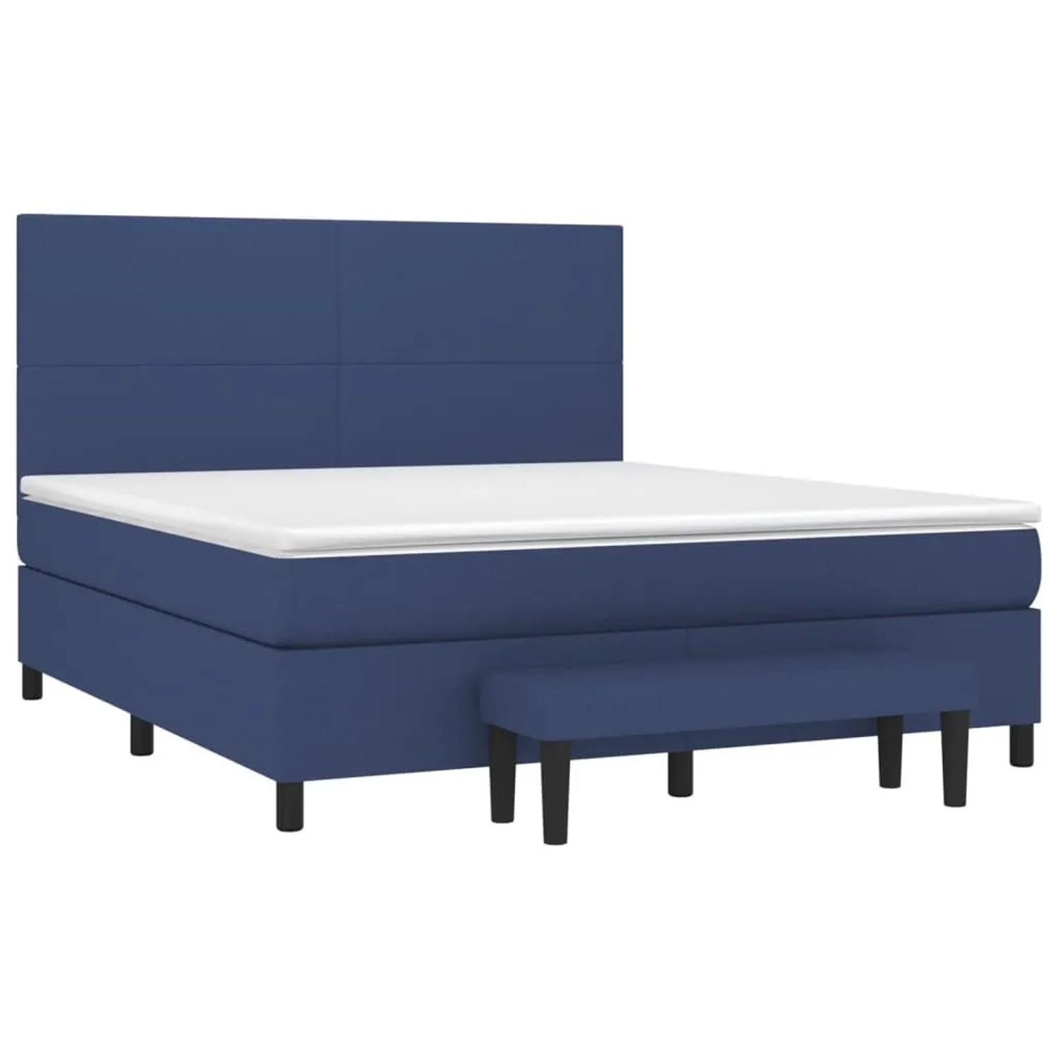 vidaXL Boxspringbett mit Matratze Blau 180x200 cm Stoff 3136459 günstig online kaufen