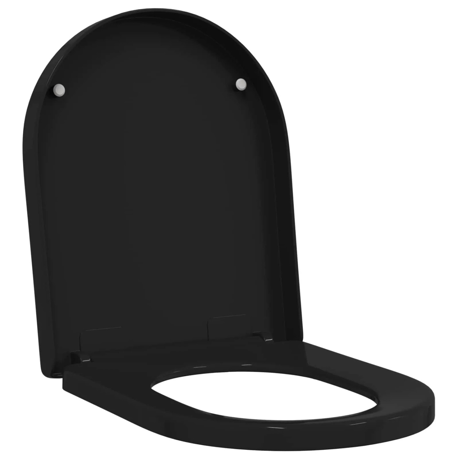 vidaXL Toilettensitz Schwarz 48 x 36,5 x 4,5 cm Polypropylen 42015816