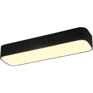 Moderne LED-Deckenleuchte Asterion, 25W, schwarz matt, für Wohn- und Schlafzimmer.