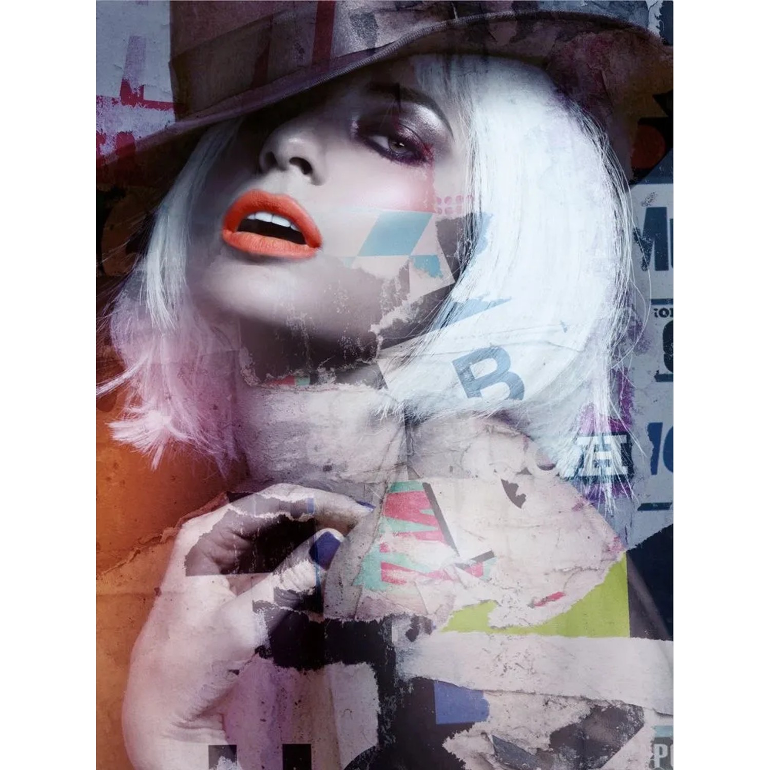 Art Universe Glasbilder Street Art Rock Style 90 x 120 cm