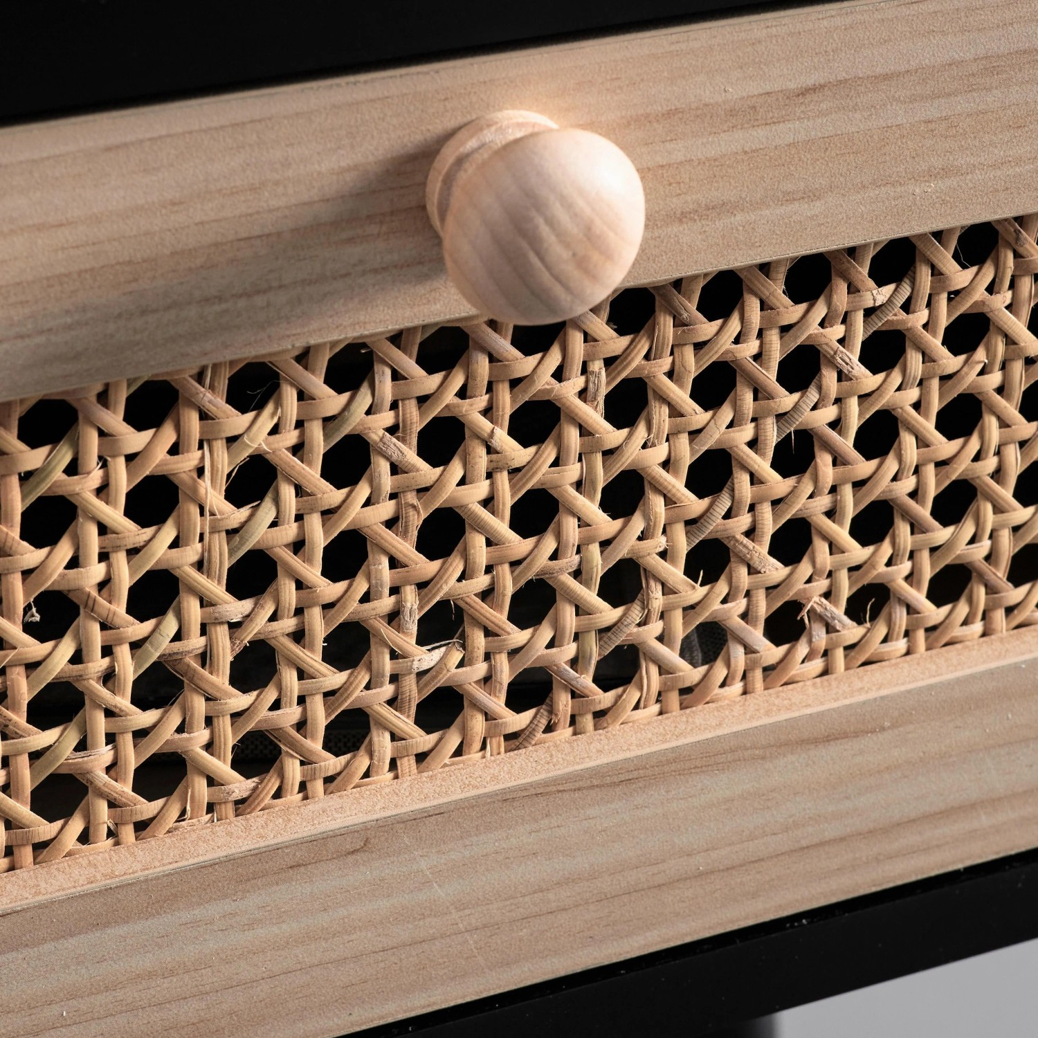 Bessagi Home Beistelltisch Denis Hellbraun/ Schwarz MDF_2