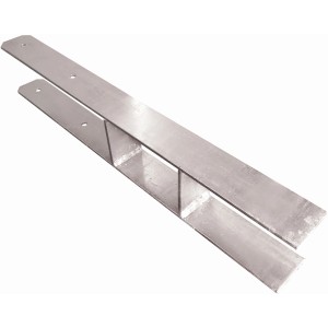 Karibu Pfostenanker-Set, 4 Stück, für Gartenpavillon, aus Edelstahl.