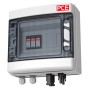 PCE Kleinverteiler PV-Box Sol-Line DC1-MC-TYP 1+2 IP66, Aufputzverteiler mit transparentem Fenster.