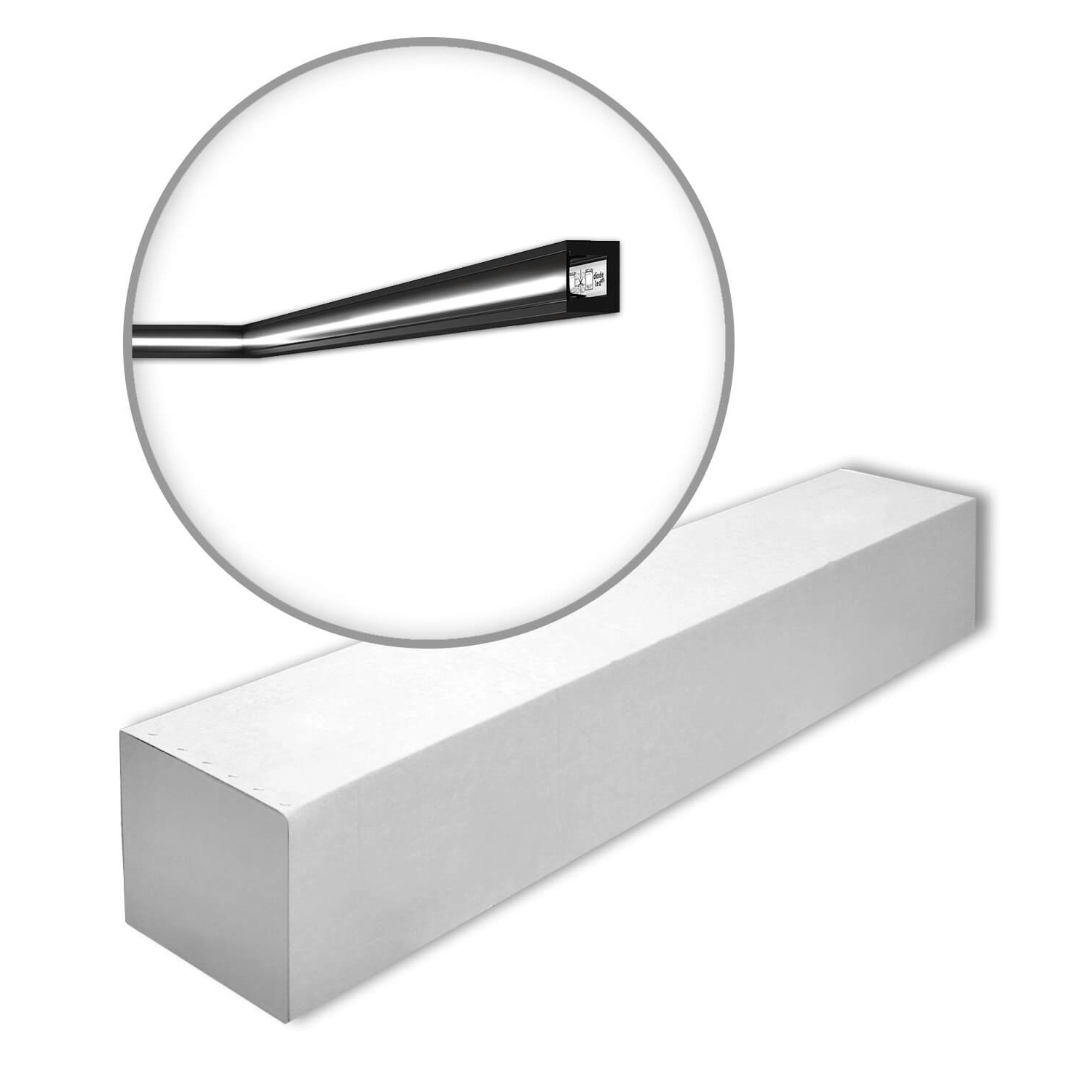 NOEL & MARQUET NMC IL12 Black-Box WALLSTYL Eckleisten 1 Karton Set mit 30 Wandleisten 60 m Schwarz