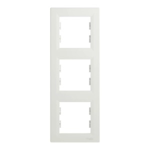Schneider Electric ASFORA 3-Fach Rahmen Vertikal Weiss EPH5810321D