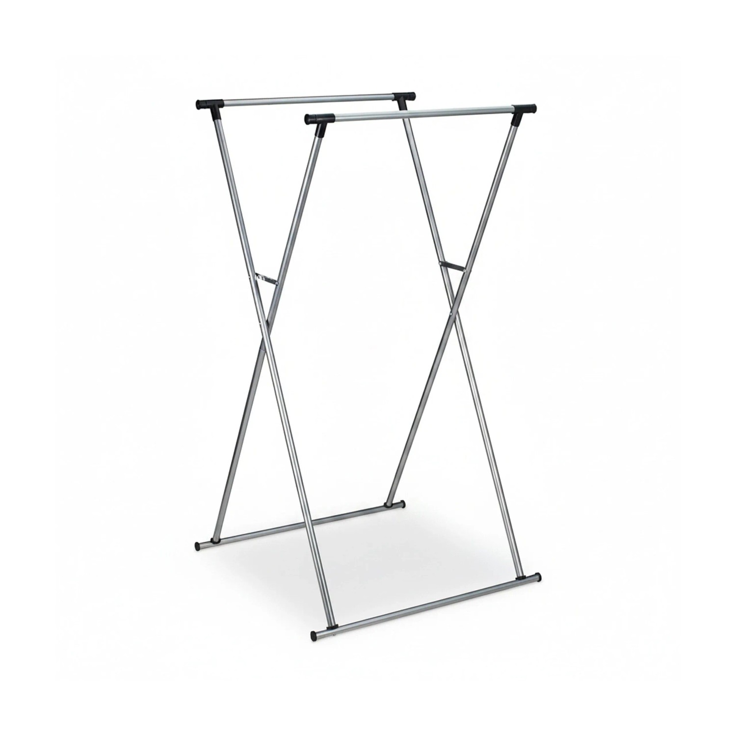 Relaxdays Kleiderständer Metall Silber Ausziehbar Klappbar 139 cm x 135 cm x 95 cm 2,5 kg