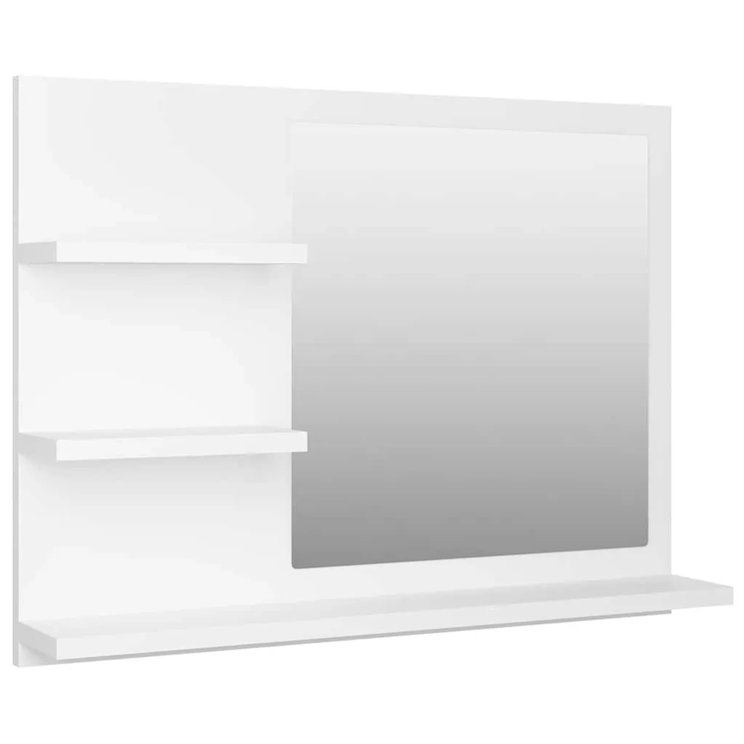 vidaXL Badspiegel Weiß 60x10,5x45 cm Holzwerkstoff 805006