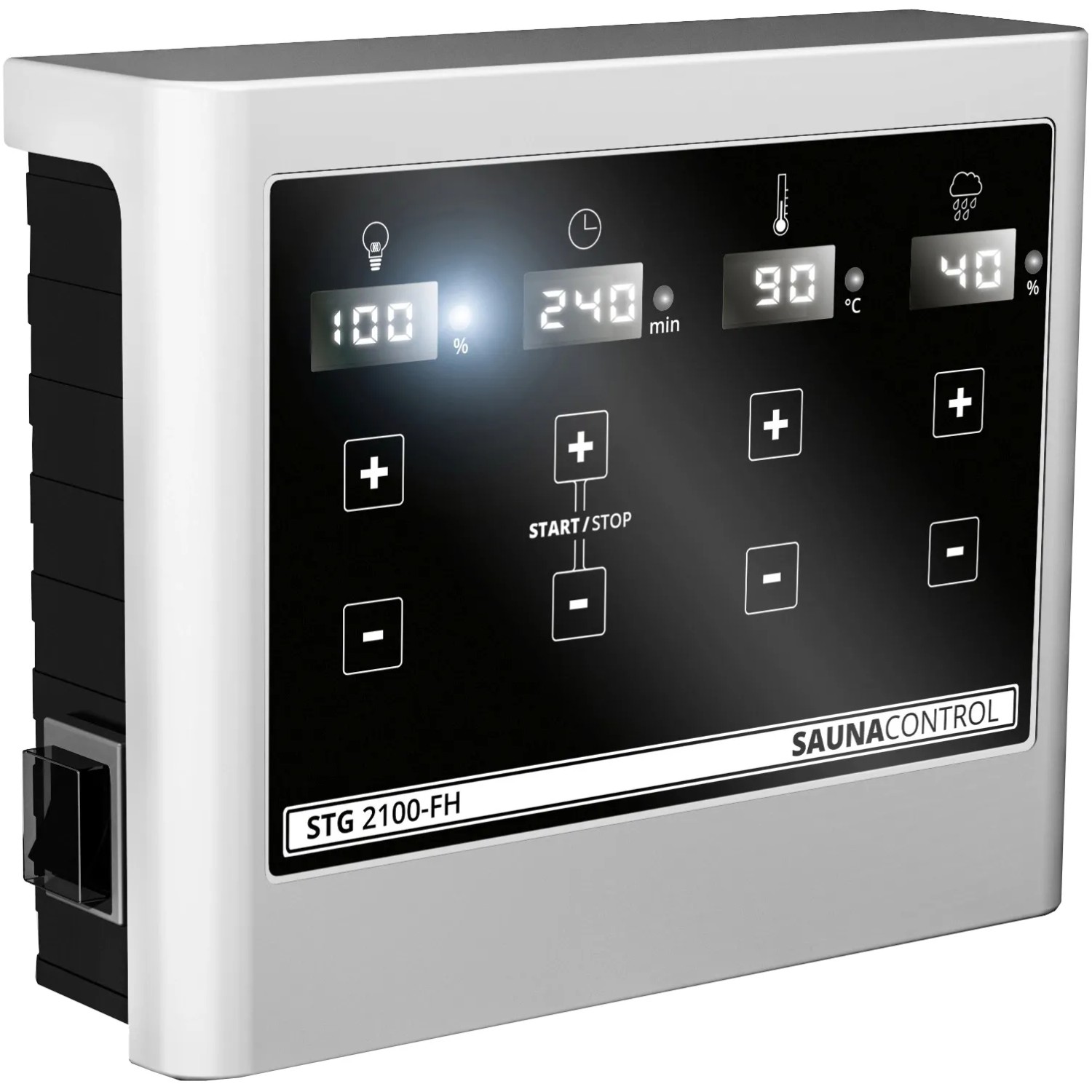 Karibu Sauna Steuerung Swenna: Externe Steuerung für Saunaofen mit digitalem Display.